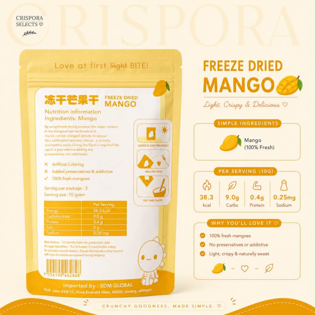 Freeze-Dried Mango