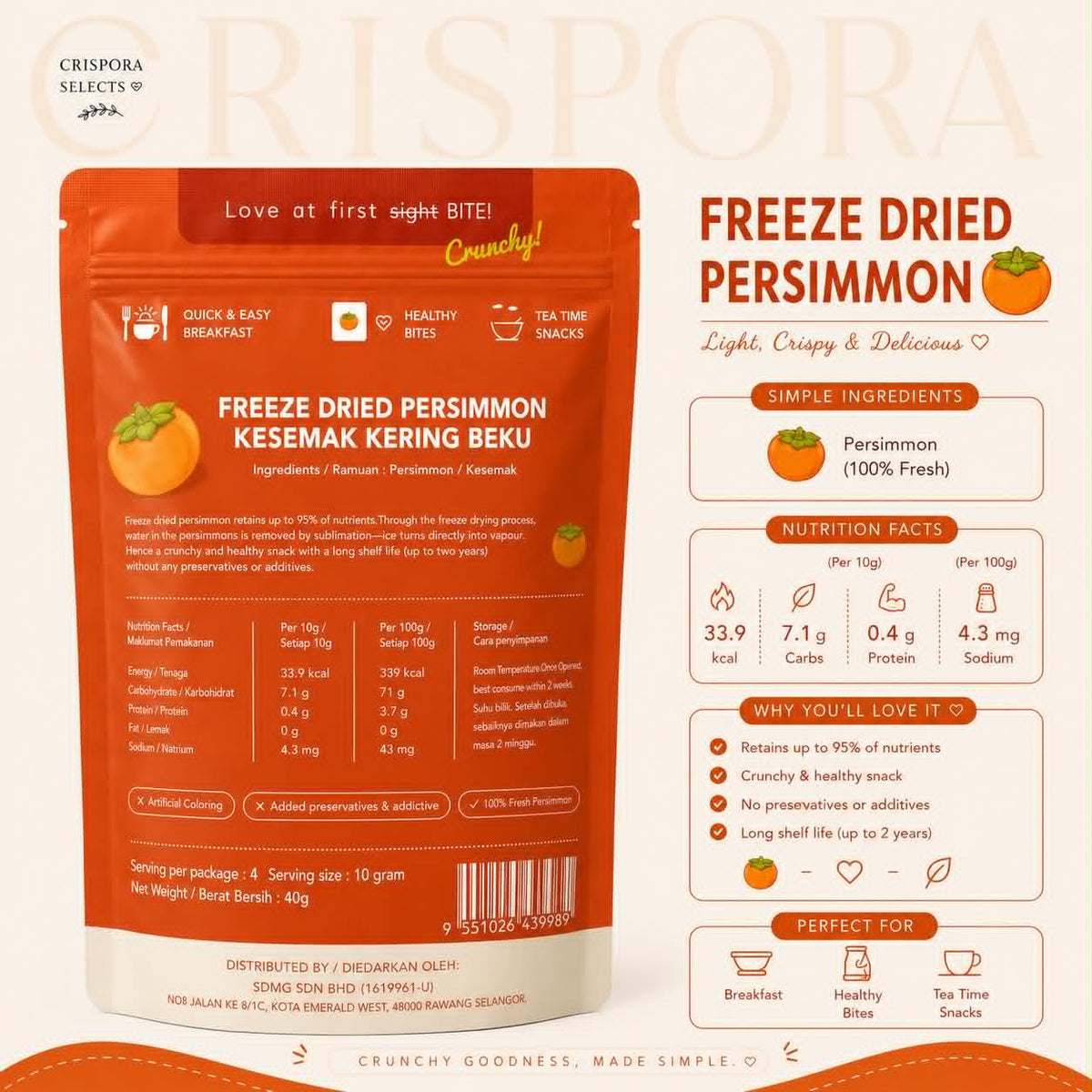 Freeze-Dried Persimmon
