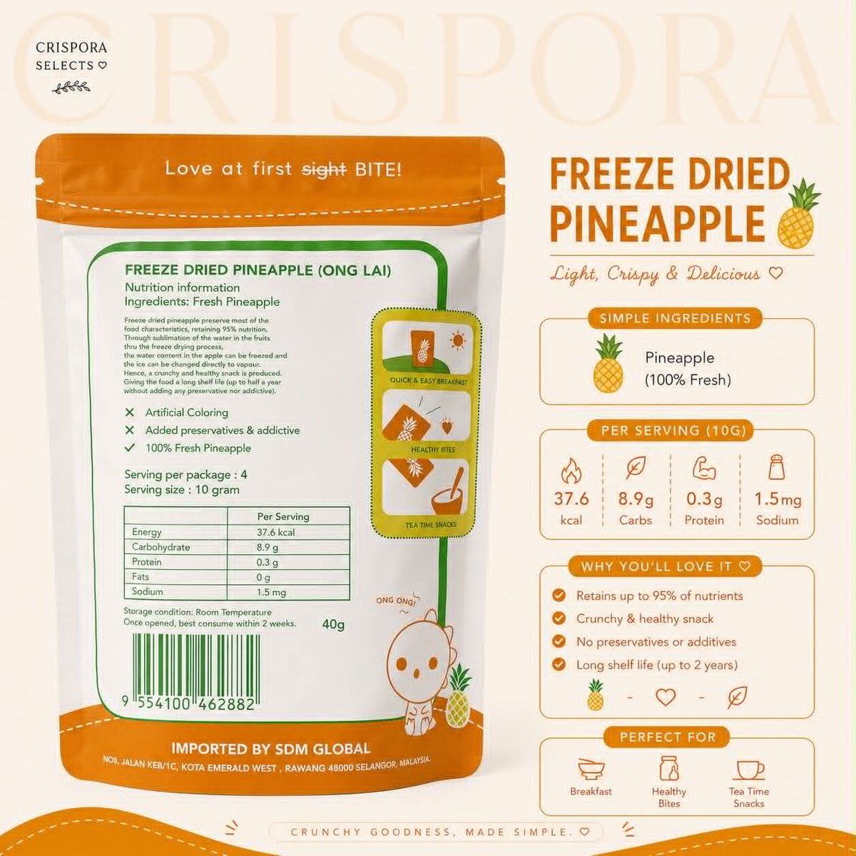 Freeze-Dried Pineapple