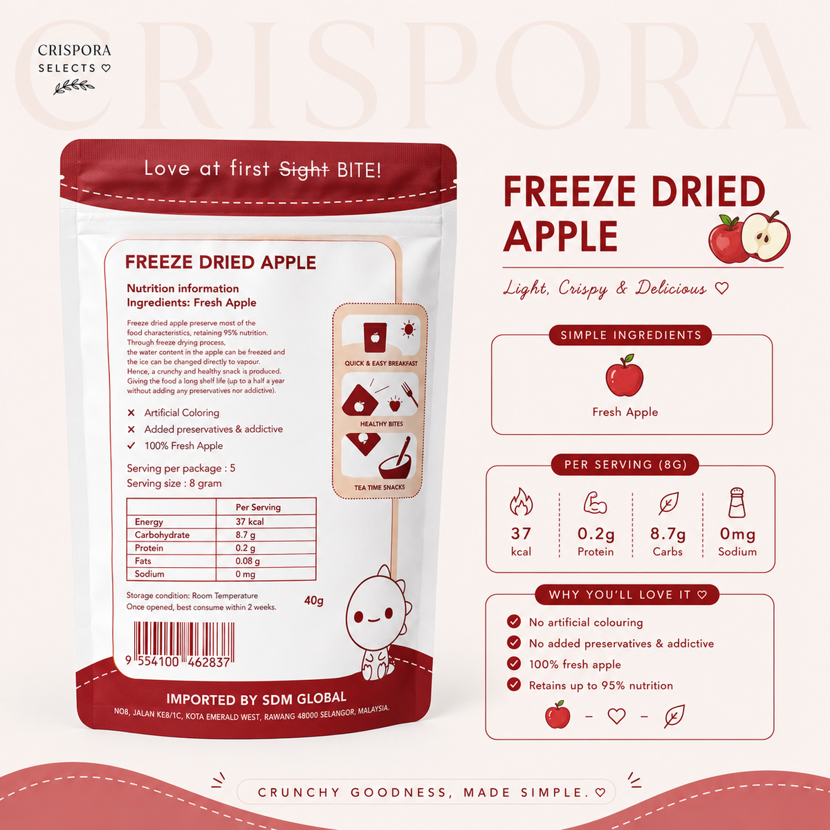 Freeze-Dried Apple