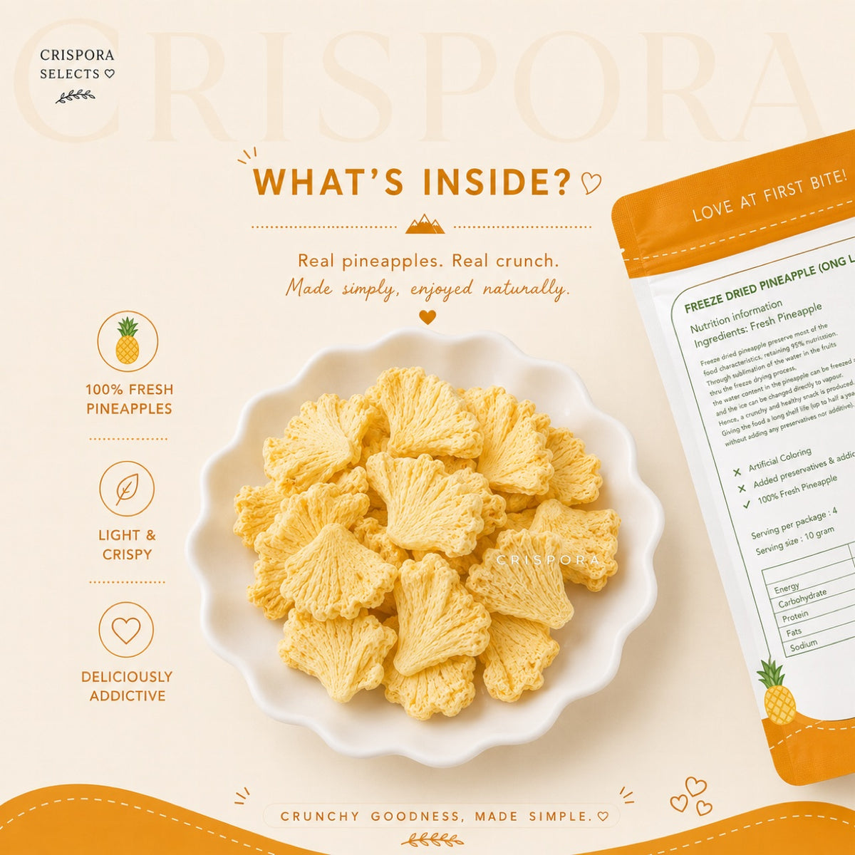 Freeze-Dried Pineapple