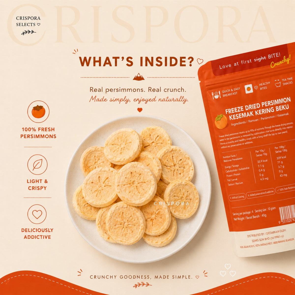 Freeze-Dried Persimmon