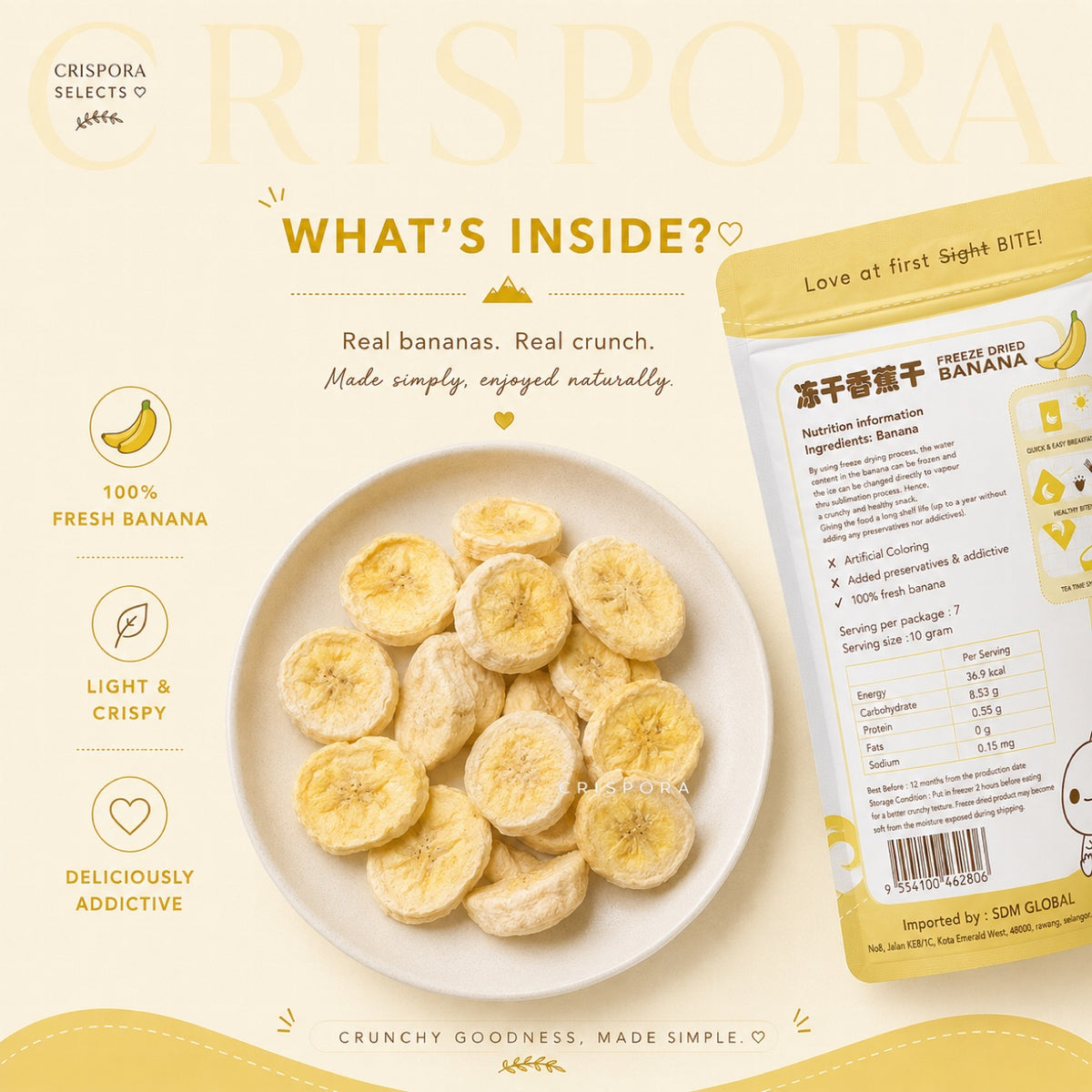 Freeze-Dried Banana