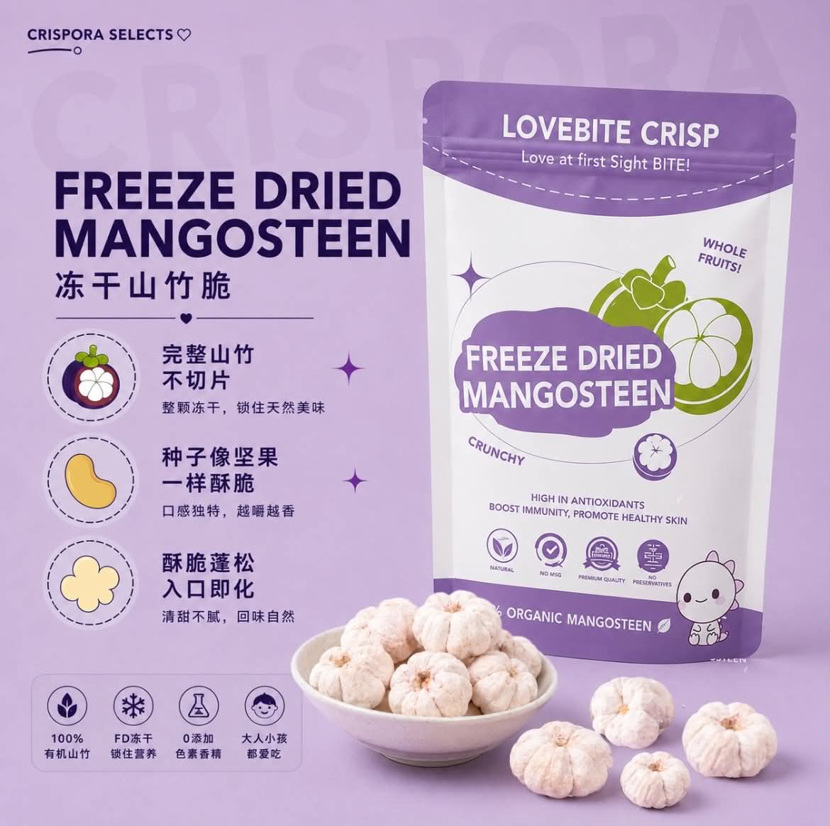 Freeze-Dried Mangosteen
